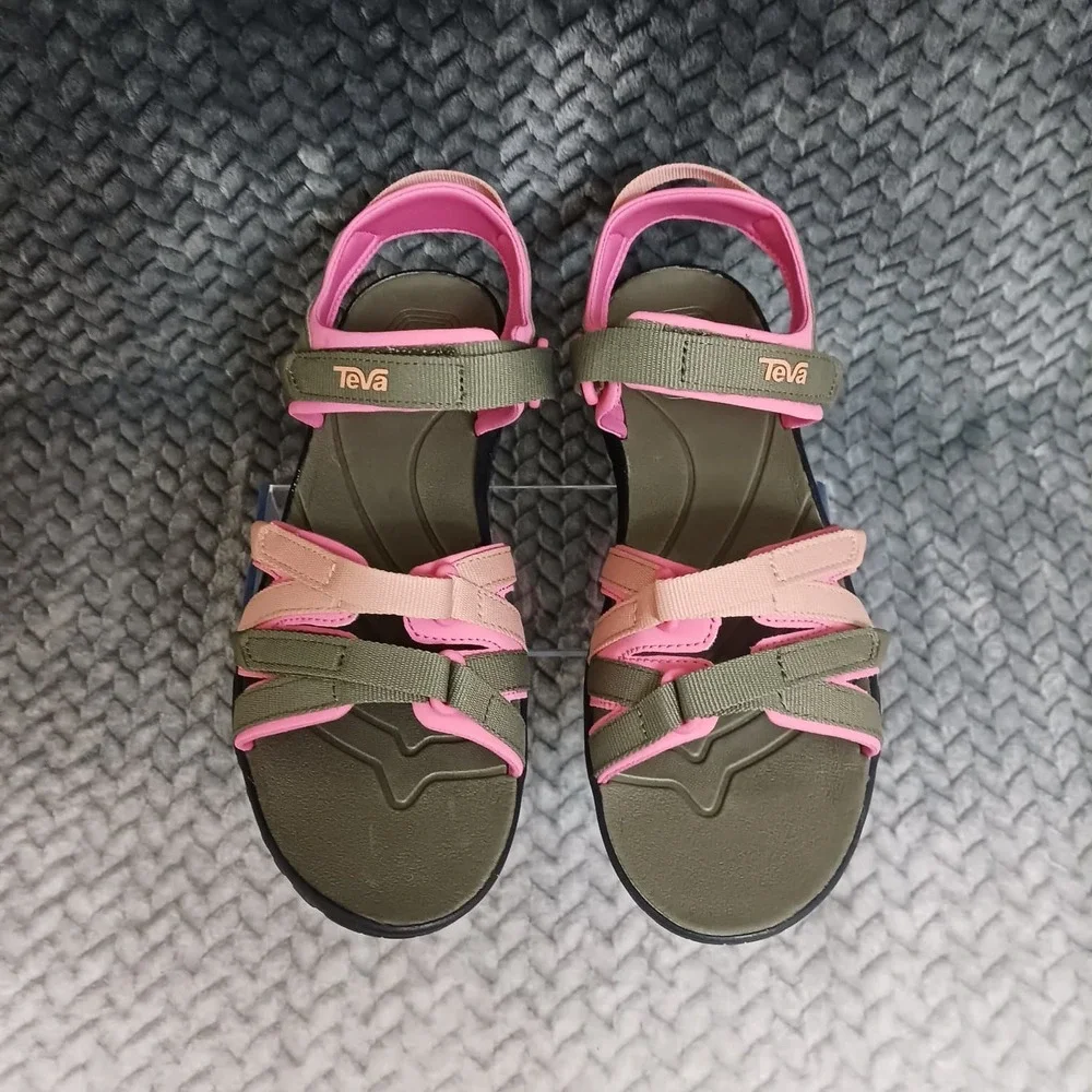 Teva Tirra Women's Strappy Sandals Burnt Olive Adjustable‎ Strap Comfort Size 5